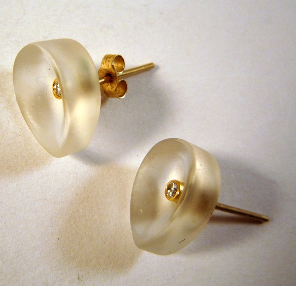 Quartz Diamond Earrings