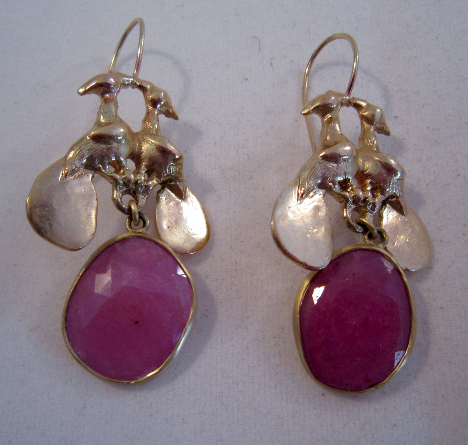 Peacock’s earrings